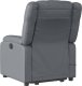 vidaXL Rozkładany fotel pionizujący z masażem, elektryczny, szary 5