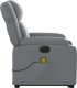 vidaXL Rozkładany fotel pionizujący z masażem, elektryczny, szary 10