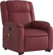 vidaXL Rozkładany fotel pionizujący z masażem, elektryczny, bordowy 4