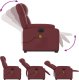 vidaXL Rozkładany fotel pionizujący z masażem, elektryczny, bordowy 7