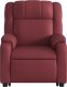vidaXL Rozkładany fotel pionizujący z masażem, elektryczny, bordowy 9