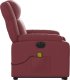 vidaXL Rozkładany fotel pionizujący z masażem, elektryczny, bordowy 10