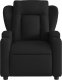 vidaXL Rozkładany fotel masujący, elektryczny, czarny, tkanina 8