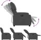 vidaXL Elektryczny fotel rozkładany, ciemnoszary, obity tkaniną 7