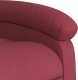 vidaXL Elektryczny fotel rozkładany, winna czerwień, obity tkaniną 11