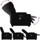 vidaXL Rozkładany fotel masujący, elektryczny, czarny, tkanina 7