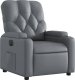vidaXL Elektryczny fotel rozkładany, szary, obity sztuczną skórą 4
