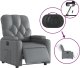 vidaXL Elektryczny fotel rozkładany, szary, obity sztuczną skórą 6