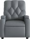vidaXL Elektryczny fotel rozkładany, szary, obity sztuczną skórą 9