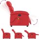vidaXL Rozkładany fotel masujący elektryczny czerwony 7