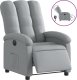 vidaXL Elektryczny fotel rozkładany, jasnoszary, obity tkaniną 2
