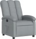 vidaXL Elektryczny fotel rozkładany, jasnoszary, obity tkaniną 4