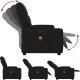 vidaXL Rozkładany fotel masujący, elektryczny, czarny, sztuczna skóra 7