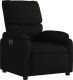 vidaXL Elektryczny fotel rozkładany, czarny, obity tkaniną 4