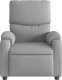 vidaXL Elektryczny fotel rozkładany, jasnoszary, obity tkaniną 9