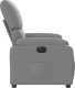 vidaXL Elektryczny fotel rozkładany, jasnoszary, obity tkaniną 10