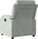 vidaXL Rozkładany fotel masujący, elektryczny, jasnoszary, aksamitny 5