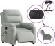 vidaXL Rozkładany fotel masujący, elektryczny, jasnoszary, aksamitny 6