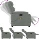 vidaXL Rozkładany fotel masujący, elektryczny, jasnoszary, aksamitny 7