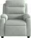 vidaXL Rozkładany fotel masujący, elektryczny, jasnoszary, aksamitny 9