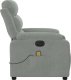vidaXL Rozkładany fotel masujący, elektryczny, jasnoszary, aksamitny 10