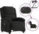 vidaXL Rozkładany fotel masujący, elektryczny, czarny, tkanina 6