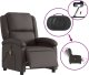 vidaXL Elektryczny fotel rozkładany, ciemny brąz 6