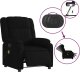 vidaXL Rozkładany fotel masujący, elektryczny, czarny, tkanina 6