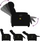 vidaXL Rozkładany fotel masujący, elektryczny, czarny, tkanina 7