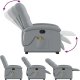 vidaXL Podnoszony fotel masujący, rozkładany, jasnoszary, tkanina 6