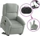 vidaXL Rozkładany fotel masujący, podnoszony, jasnoszary, aksamitny 6
