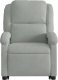 vidaXL Rozkładany fotel masujący, podnoszony, jasnoszary, aksamitny 9