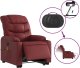 vidaXL Rozkładany fotel pionizujący z masażem, elektryczny, bordowy 6