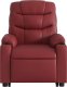 vidaXL Rozkładany fotel pionizujący z masażem, elektryczny, bordowy 9