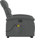 vidaXL Podnoszony fotel masujący, elektryczny, rozkładany, ciemnoszary 9