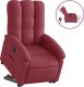 vidaXL Podnoszony fotel masujący, elektryczny, rozkładany, bordowy 2