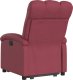 vidaXL Podnoszony fotel masujący, elektryczny, rozkładany, bordowy 4