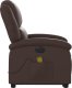 vidaXL Rozkładany fotel pionizujący z masażem, elektryczny, brązowy 10