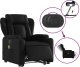 vidaXL Rozkładany fotel pionizujący z masażem, elektryczny, czarny 6