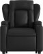 vidaXL Rozkładany fotel pionizujący z masażem, elektryczny, czarny 9