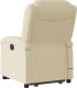vidaXL Podnoszony fotel masujący, elektryczny, rozkładany, kremowy 5