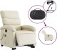 vidaXL Rozkładany fotel pionizujący z masażem, elektryczny, kremowy 5