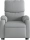 vidaXL Podnoszony fotel masujący, rozkładany, jasnoszary, tkanina 9