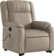 vidaXL Rozkładany fotel pionizujący z masażem, elektryczny, cappuccino 4