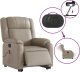 vidaXL Rozkładany fotel pionizujący z masażem, elektryczny, cappuccino 6