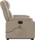 vidaXL Rozkładany fotel pionizujący z masażem, elektryczny, cappuccino 10
