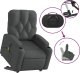 vidaXL Podnoszony fotel masujący, elektryczny, rozkładany, ciemnoszary 11