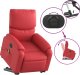 vidaXL Rozkładany fotel pionizujący z masażem, elektryczny, czerwony 10