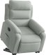 vidaXL Elektryczny, podnoszony fotel rozkładany, jasnoszary, aksamit 3