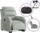 vidaXL Elektryczny, podnoszony fotel rozkładany, jasnoszary, aksamit 6